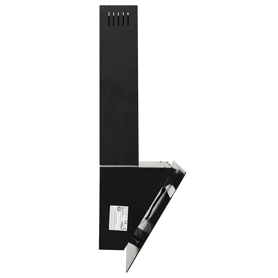 Hotte murale 60 cm Acier et verre trempé Noir - 4
