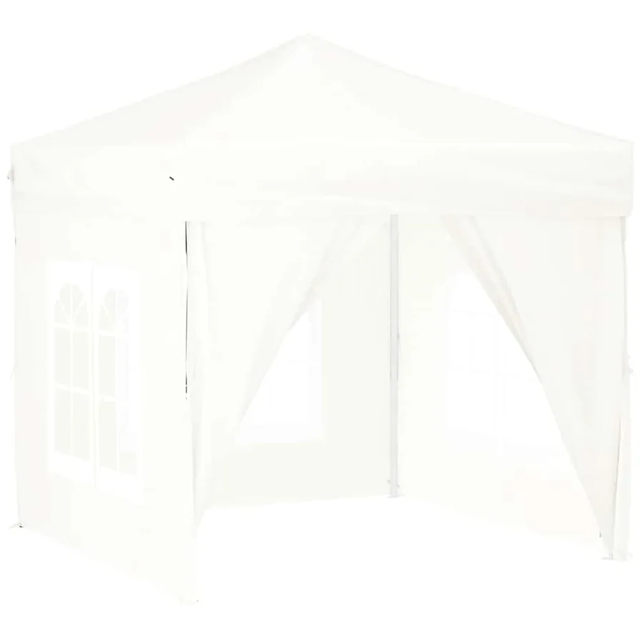 Tente de réception pliable avec parois Blanc 2x2 m - 2