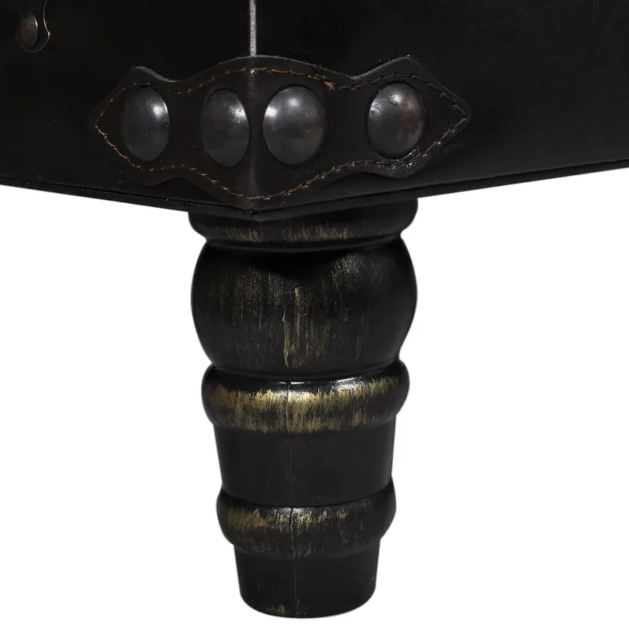 Banc long de rangement marron - 6
