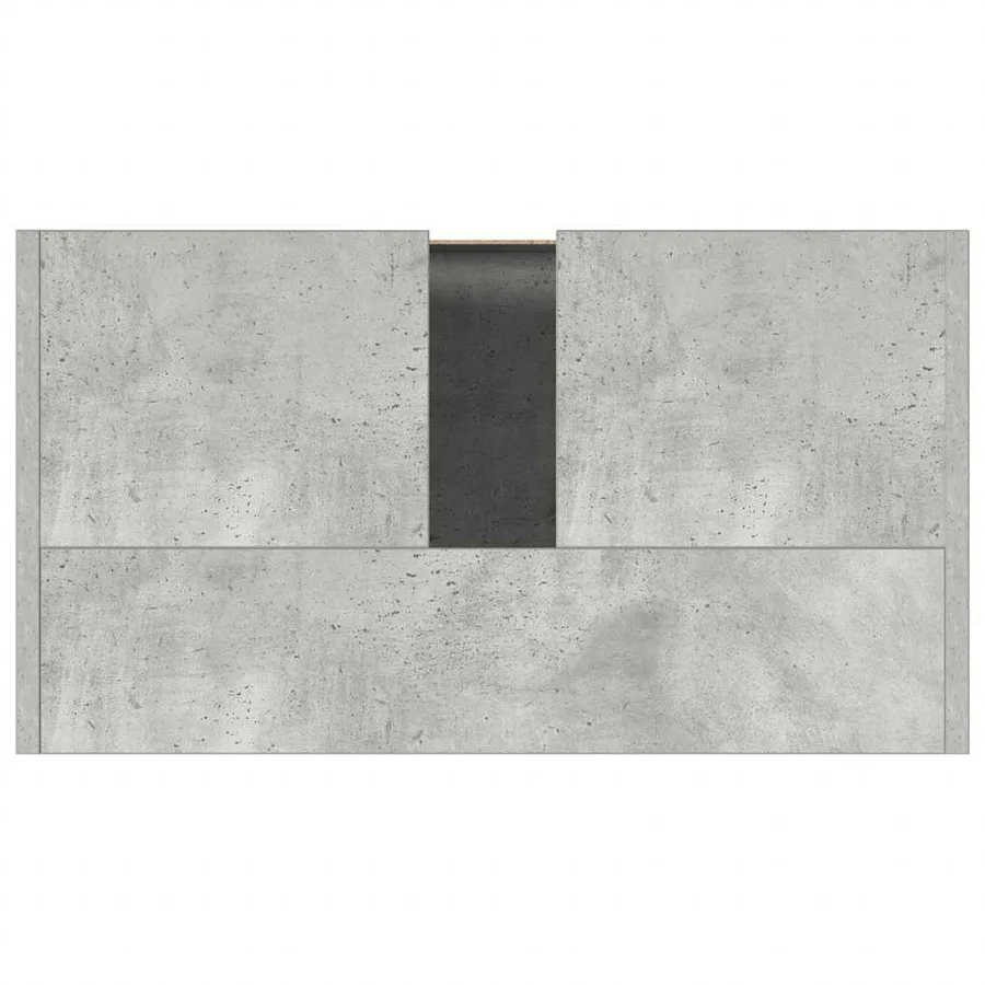 Armoire de salle de bain Gris béton 60x33x61 cm Bois ingénierie - 9