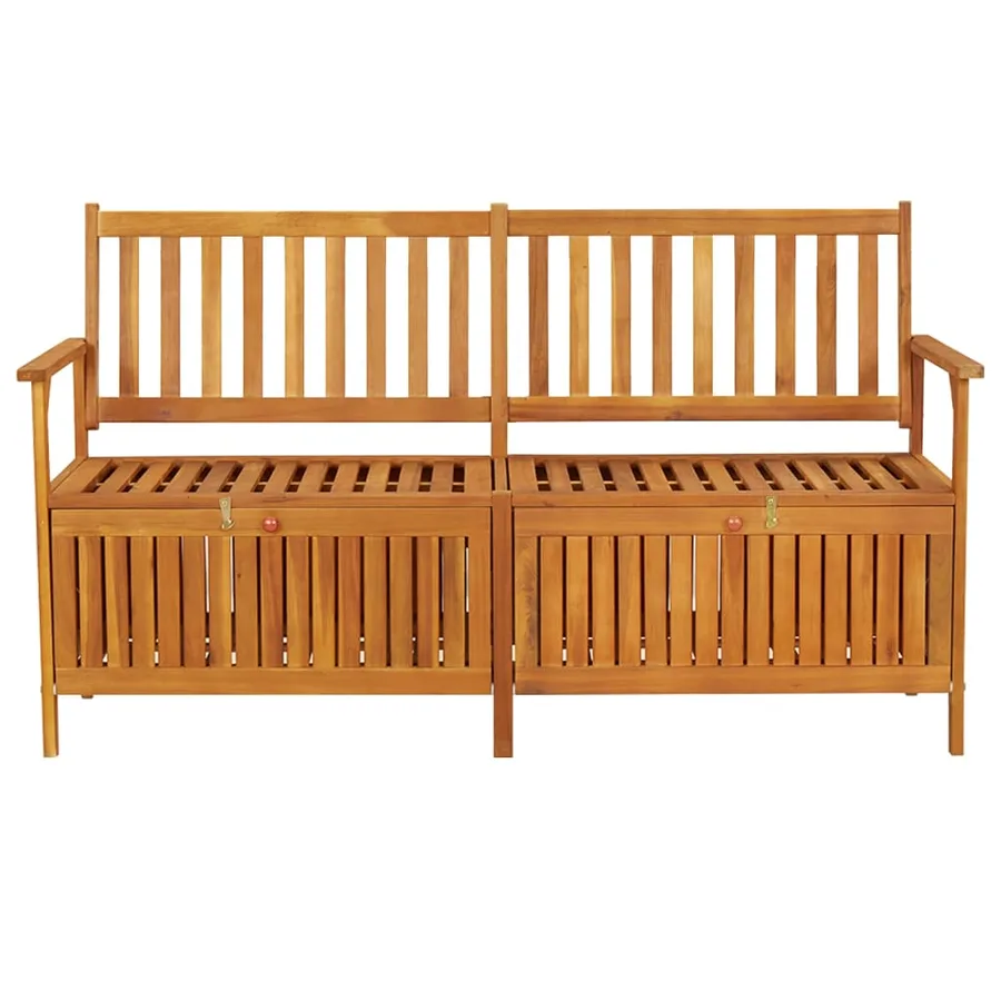 Banc de rangement 148 cm Bois d'acacia solide - 2