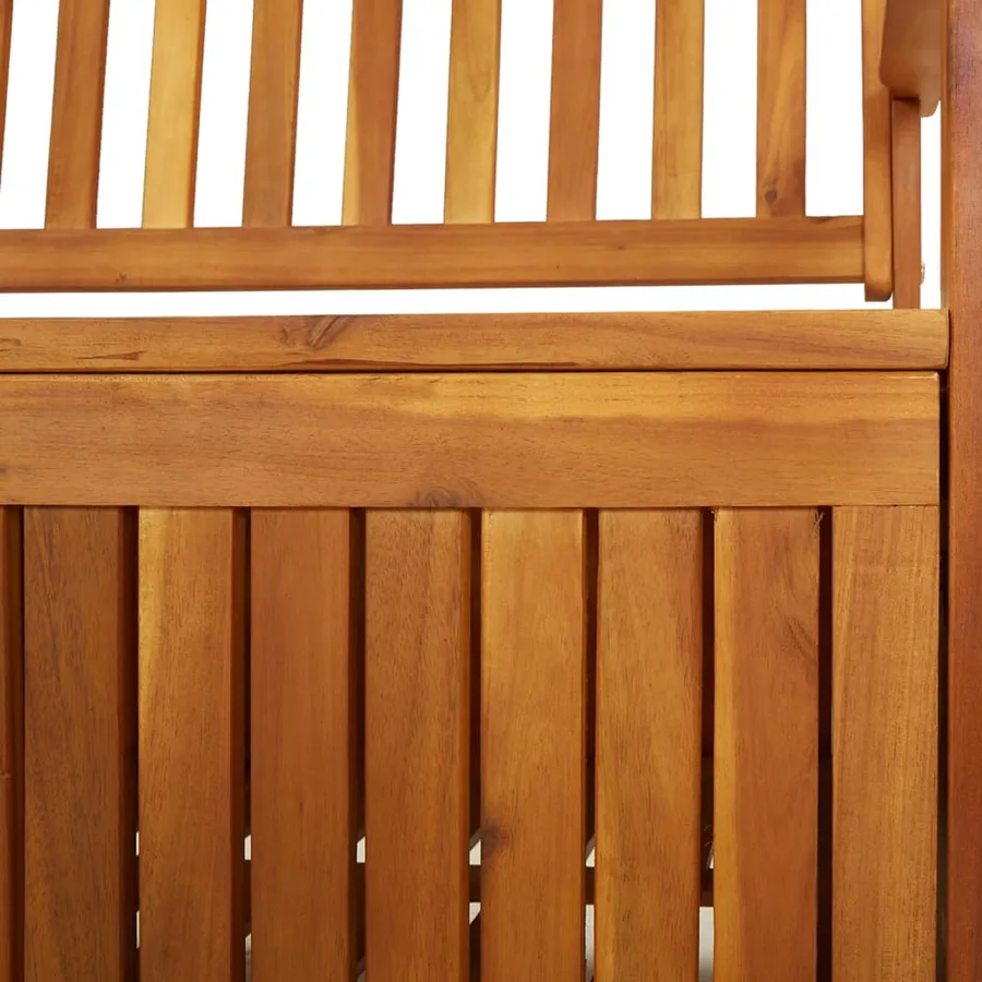 Banc de rangement 148 cm Bois d'acacia solide - 7