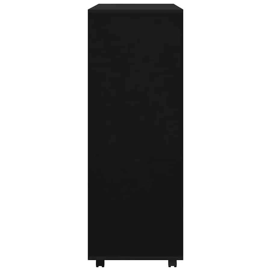 Garde-robe Noir 80x40x110 cm Bois d’ingénierie - 4