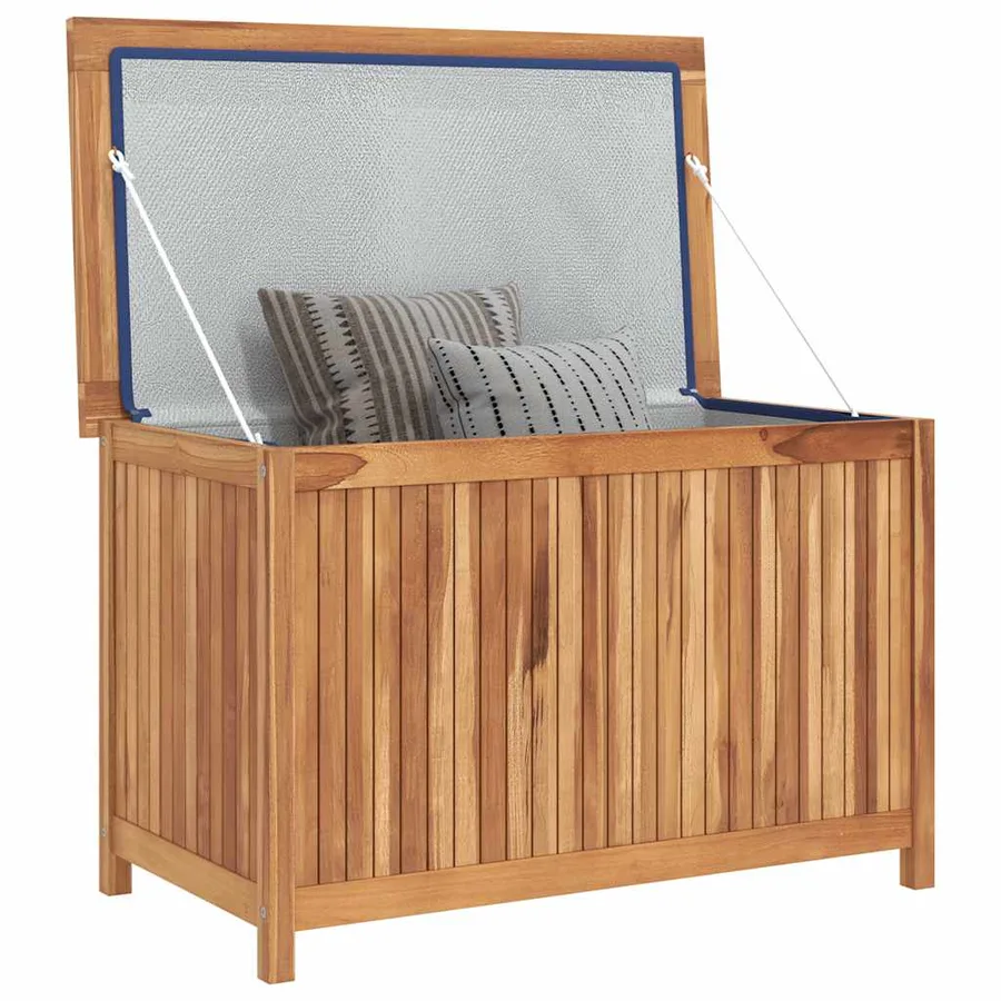 Boîte de rangement de jardin 90x50x58 cm Bois de teck solide - 3