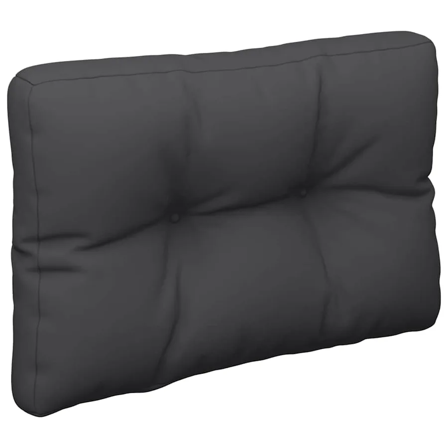 Coussin de palette noir 50x40x12 cm tissu - 4