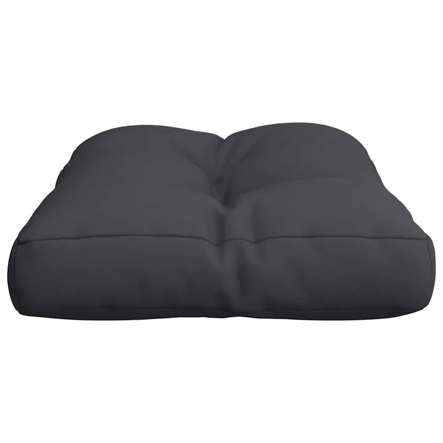Coussin de palette noir 50x40x12 cm tissu - 6