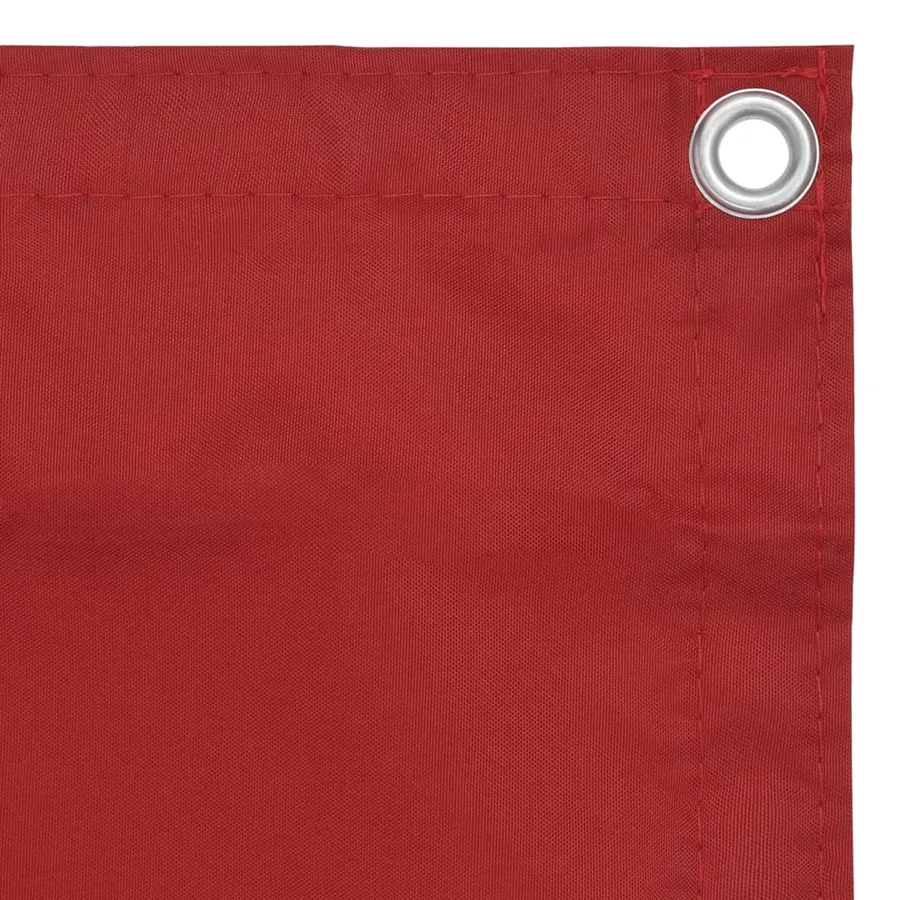 Écran de balcon Rouge 120x600 cm Tissu Oxford - 3