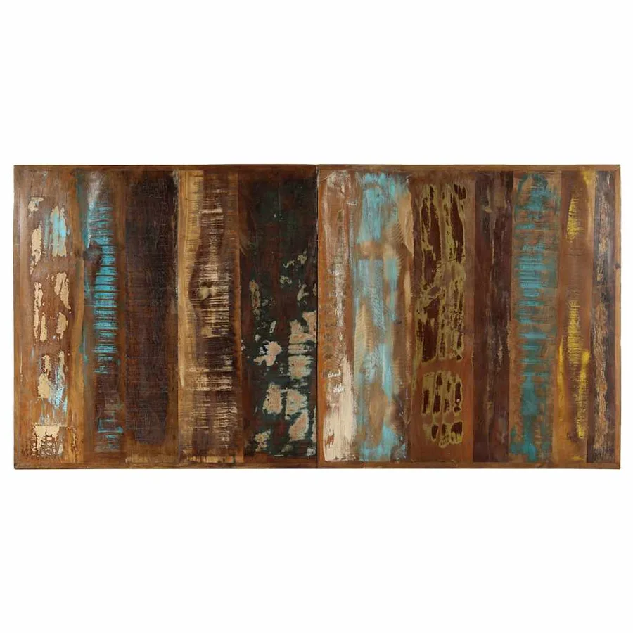 Table à manger 140x70x75 cm Bois de récupération massif - 5