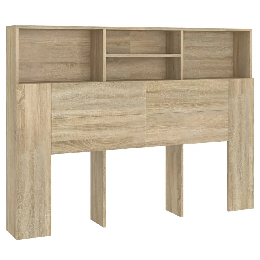 Armoire à tête de lit Chêne Sonoma 140x19x103,5 cm - 2