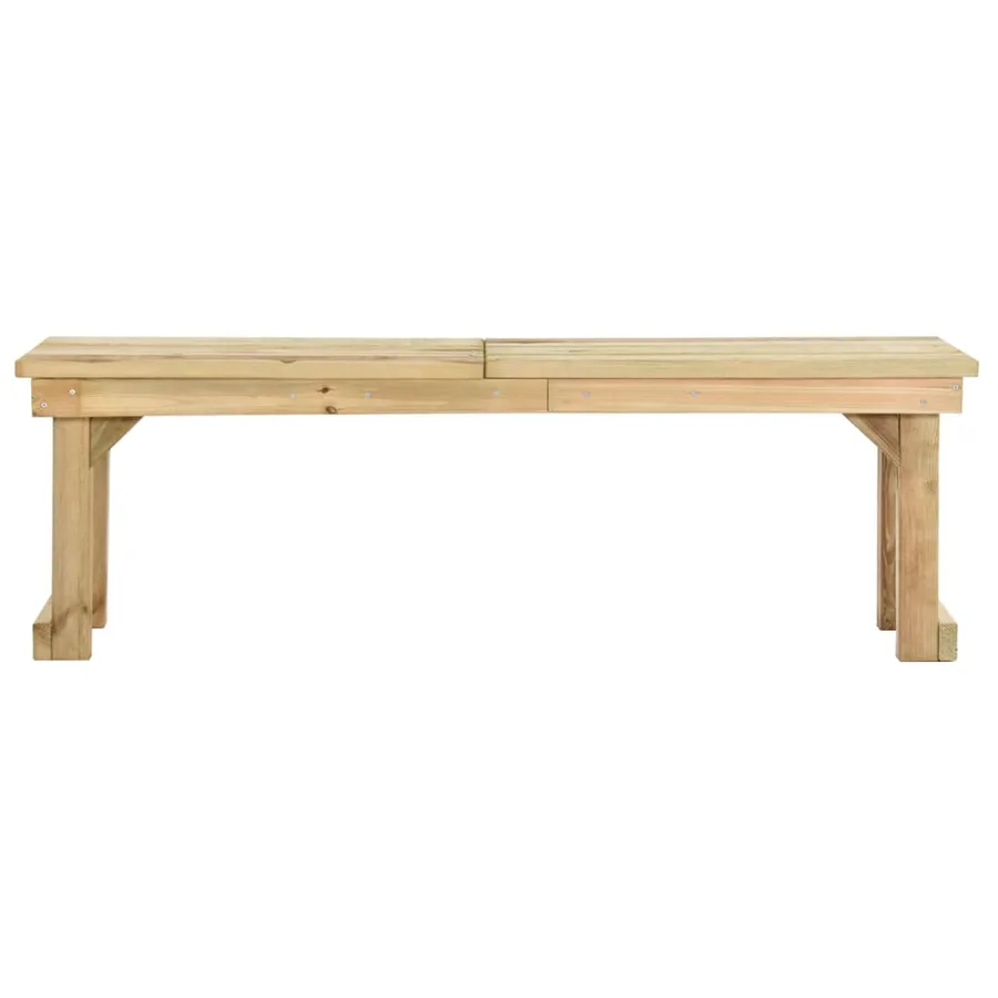 Banc de jardin 140 cm Bois de pin imprégné - 2