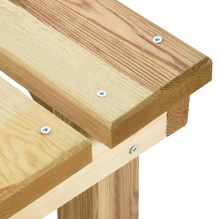 Banc de jardin 140 cm Bois de pin imprégné - 5
