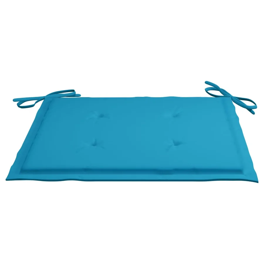 Chaises de jardin lot de 6 avec coussins Bois de teck massif - 8
