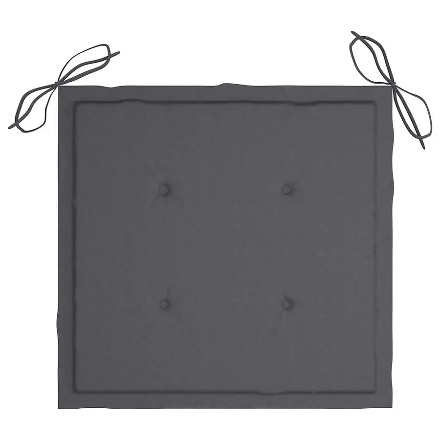 Chaises de jardin lot de 8 avec coussins Bois de teck massif - 10