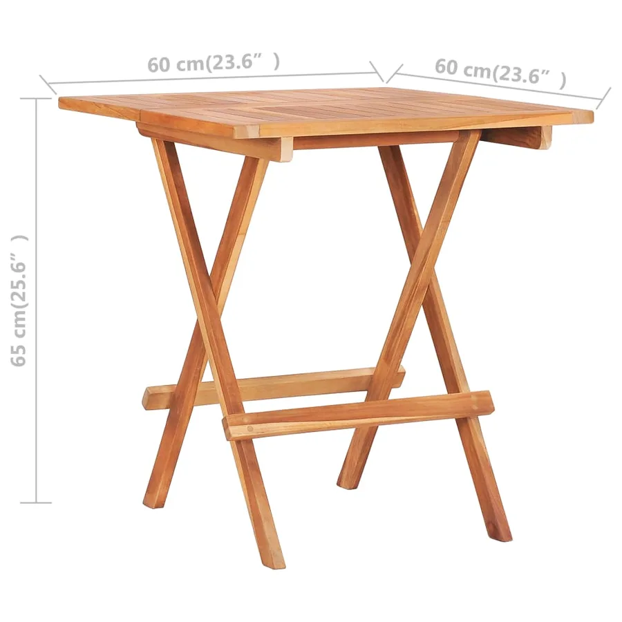 Ensemble de bistro 3 pcs avec coussins vert Bois de teck massif - 8