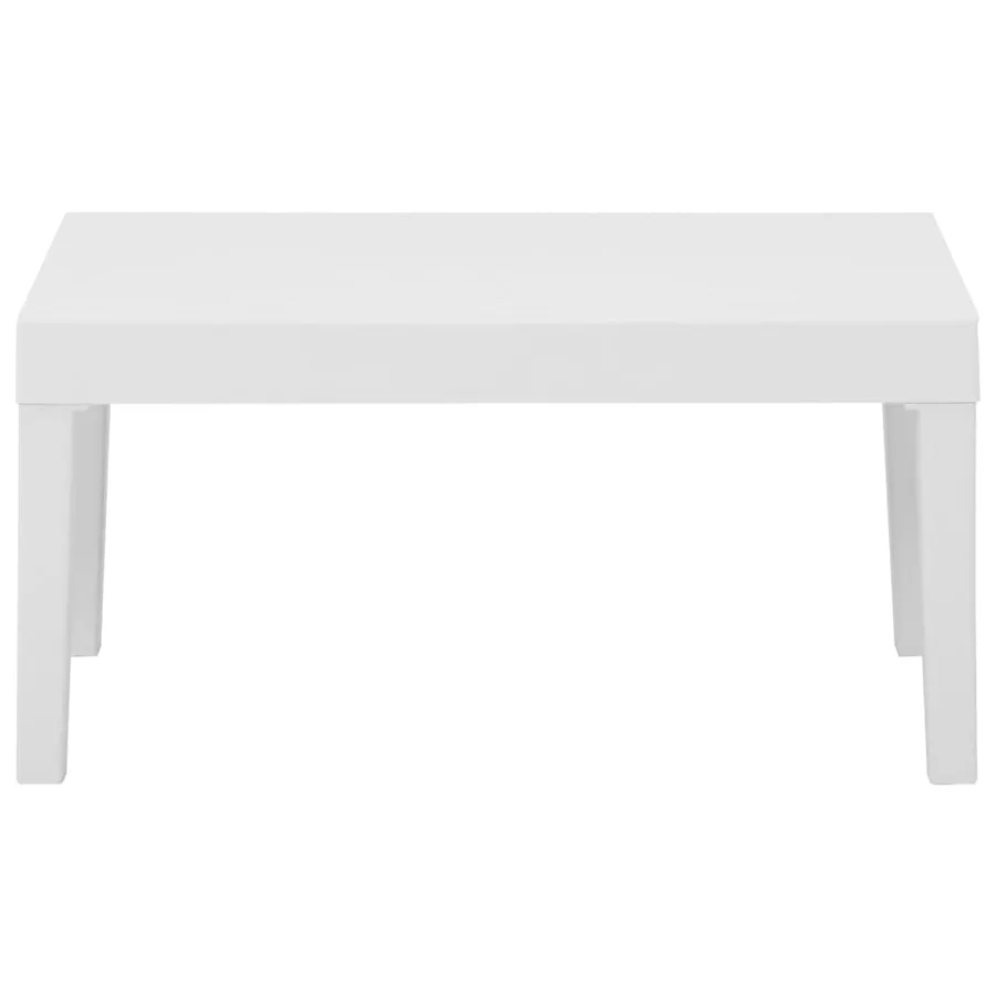 Salon de jardin 3 pcs avec coussins Plastique Blanc - 4