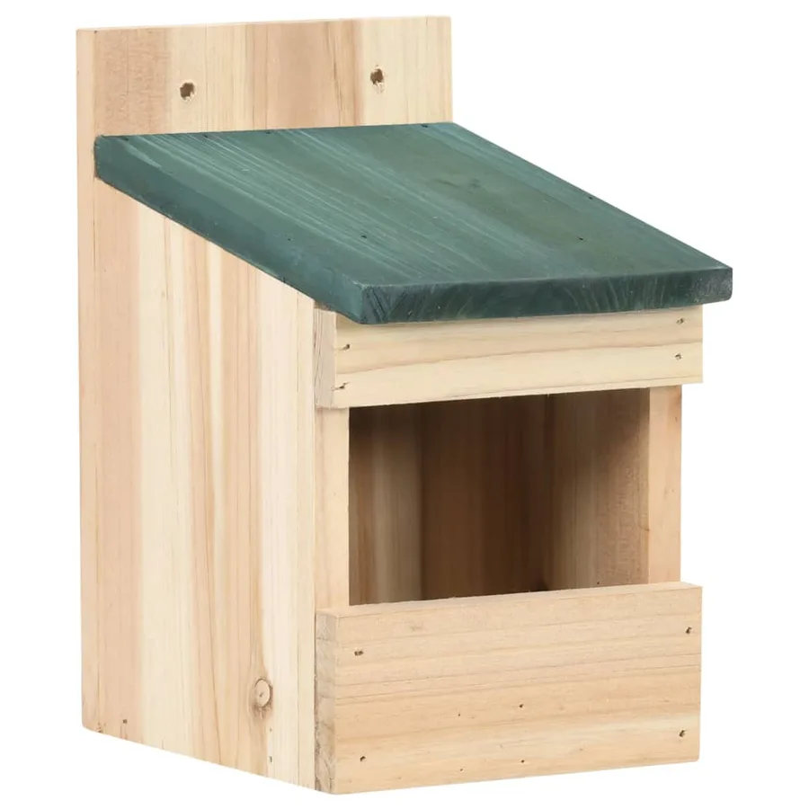 Nichoirs 4 pcs 12x16x20 cm Bois de sapin - 2