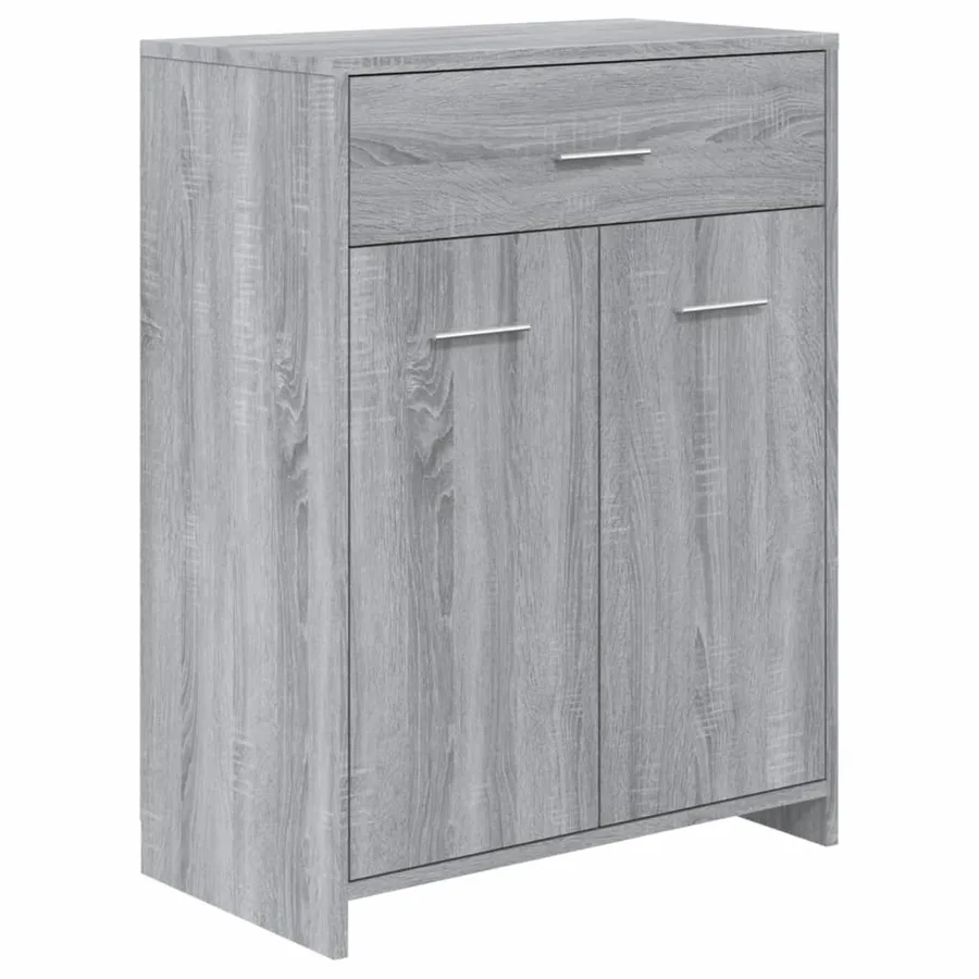 Ensemble de meubles de salle de bain 4 pcs Sonoma gris - 8