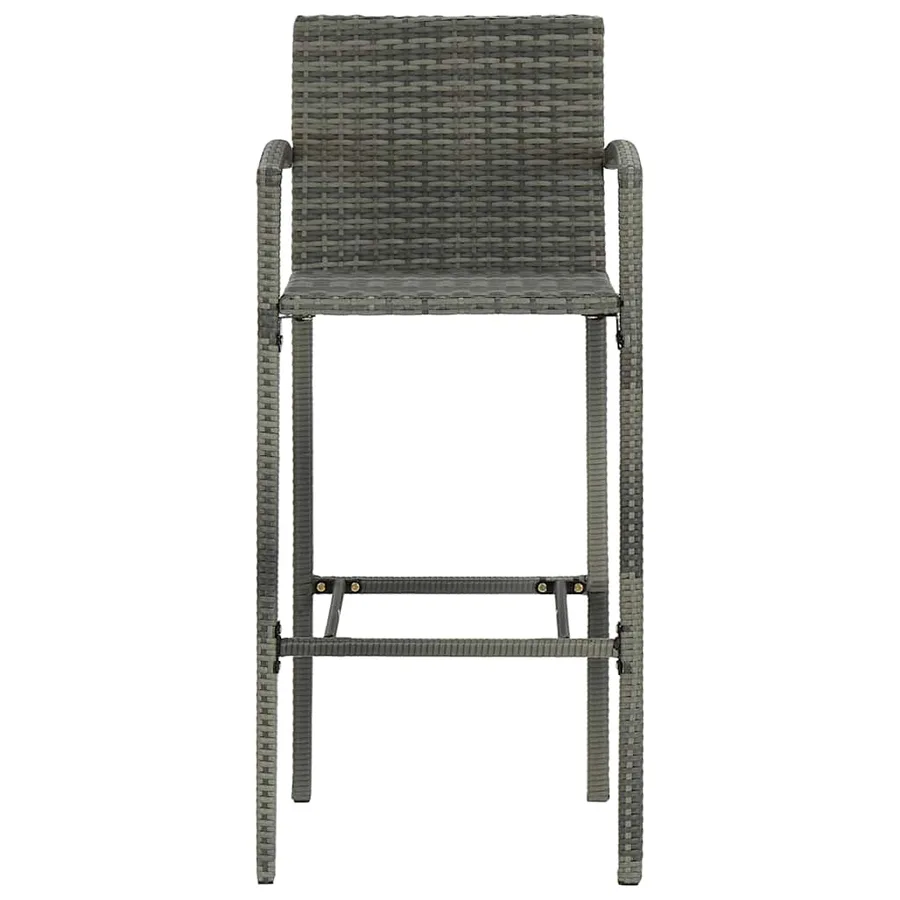 Ensemble de bar de jardin 7 pcs Gris - 13