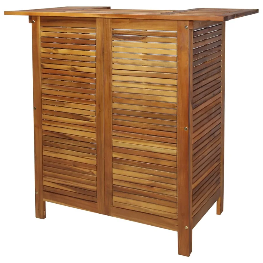 Ensemble de bar de jardin 5 pcs Bois d'acacia solide - 4