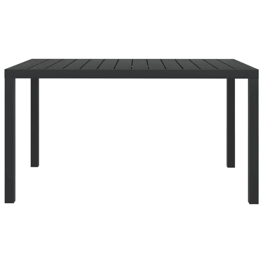Ensemble à manger de jardin coussins 5pcs Résine tressée Gris - 7