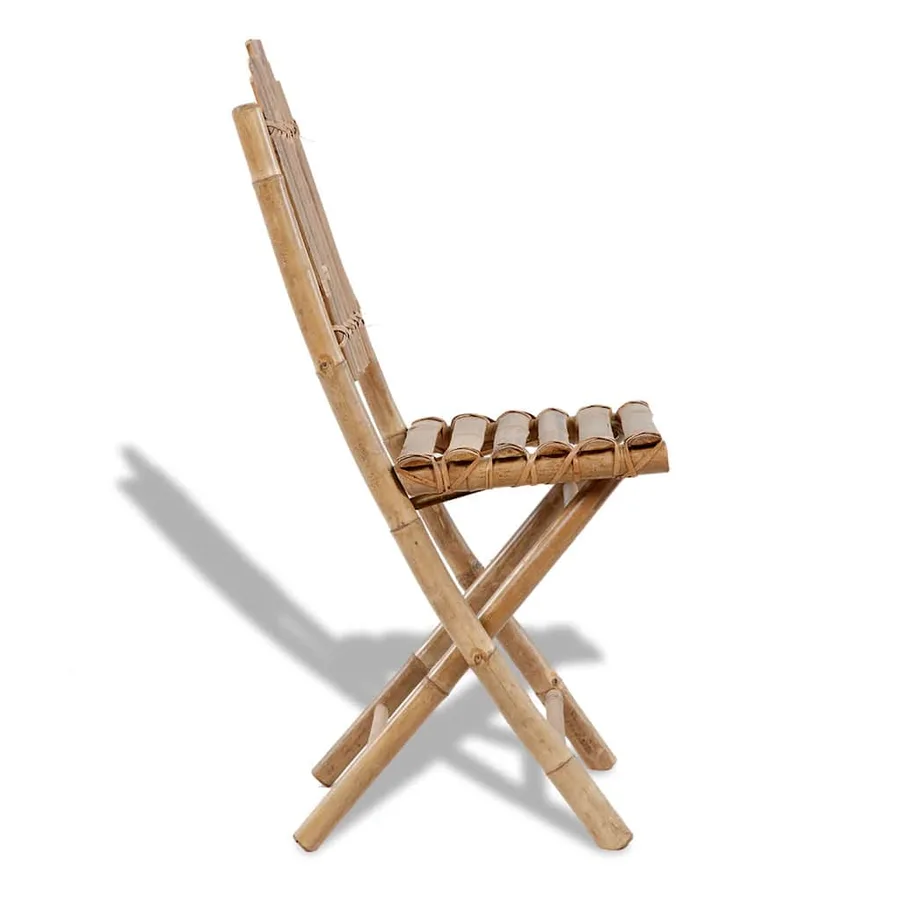 Chaises pliables d'extérieur Bambou 4 pcs - 3