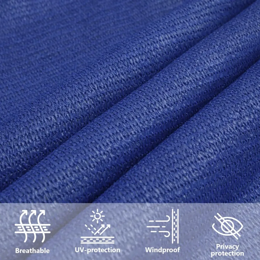 Voile d'ombrage 160 g/m² Bleu 2,5x4,5 m PEHD - 11