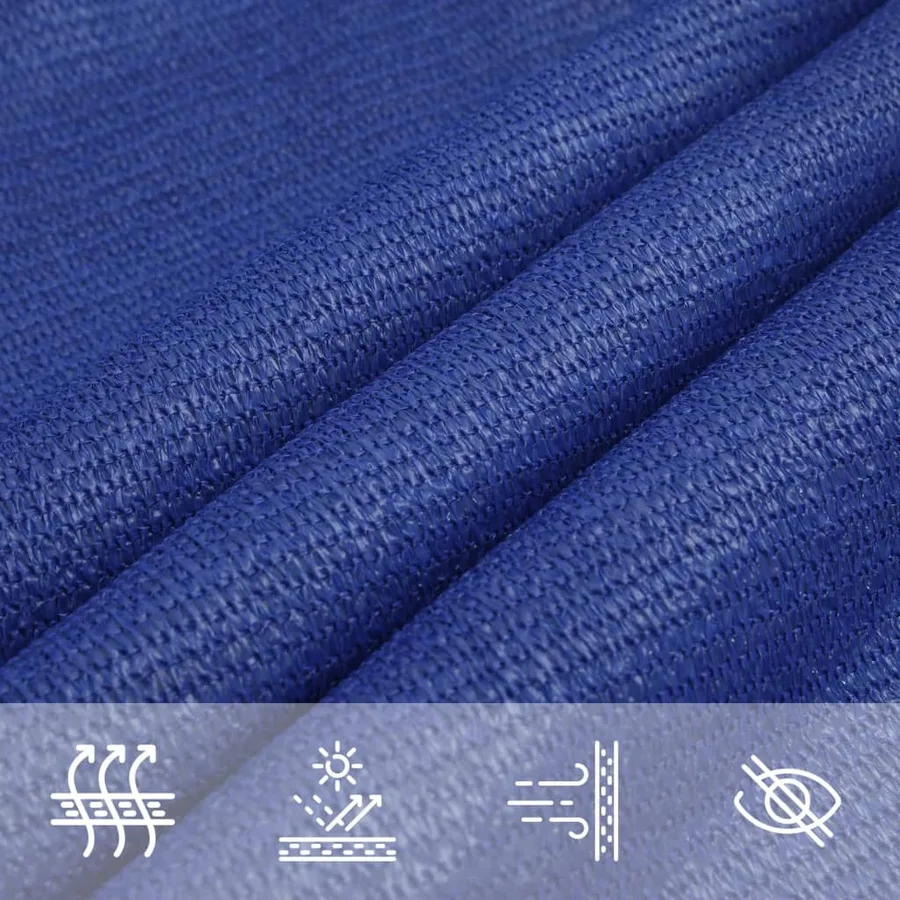 Voile d'ombrage 160 g/m² Bleu 2,5x4,5 m PEHD - 5
