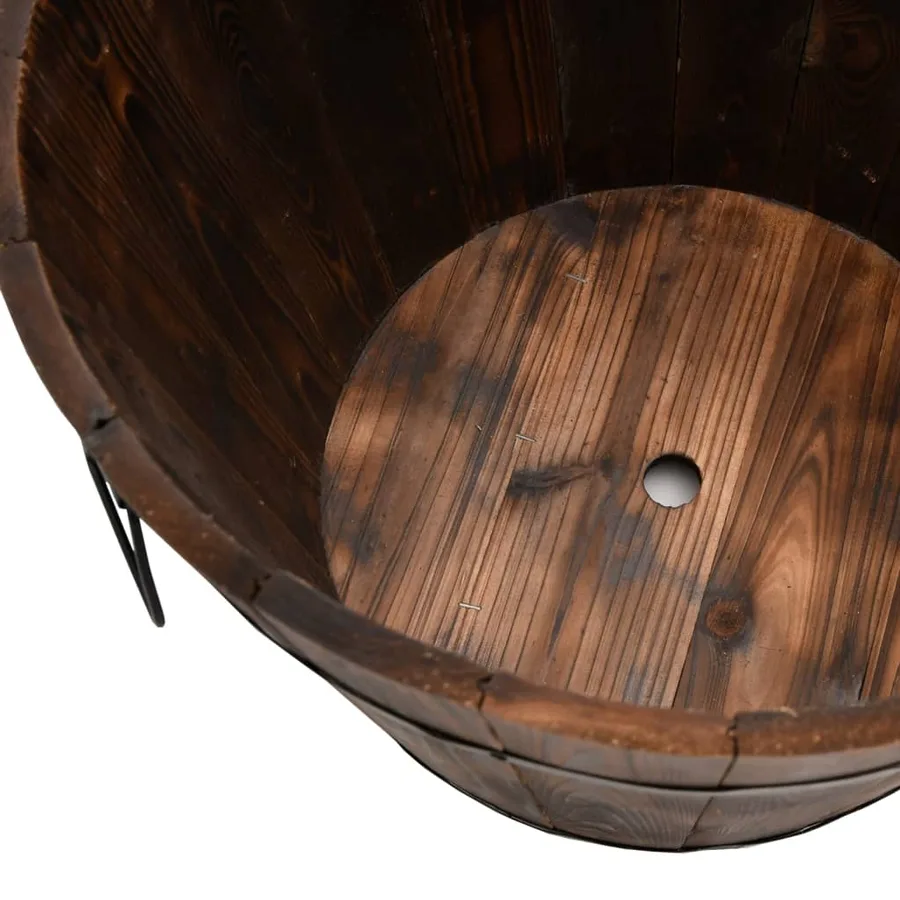 Ensemble de jardinière godet 3 pcs bois massif de sapin - 4