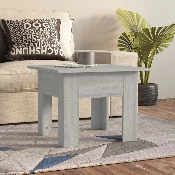 Table basse Sonoma gris 55x55x42 cm bois d'ingénierie