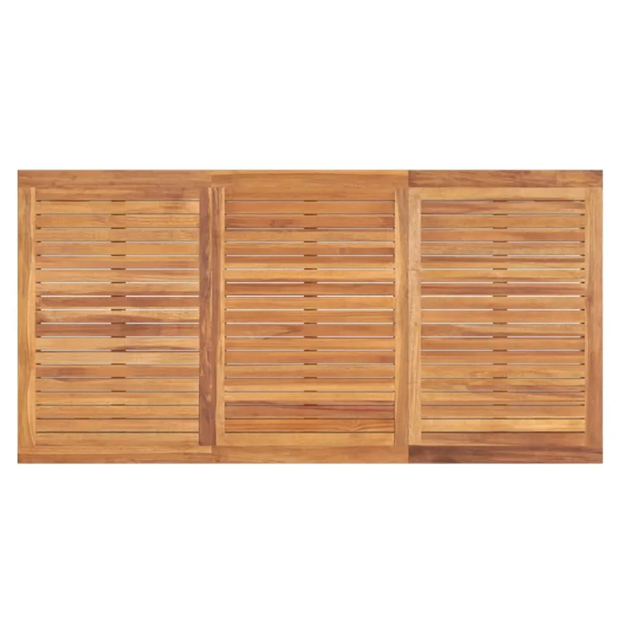 Ensemble à manger de jardin 5pcs Bois de teck massif - 11
