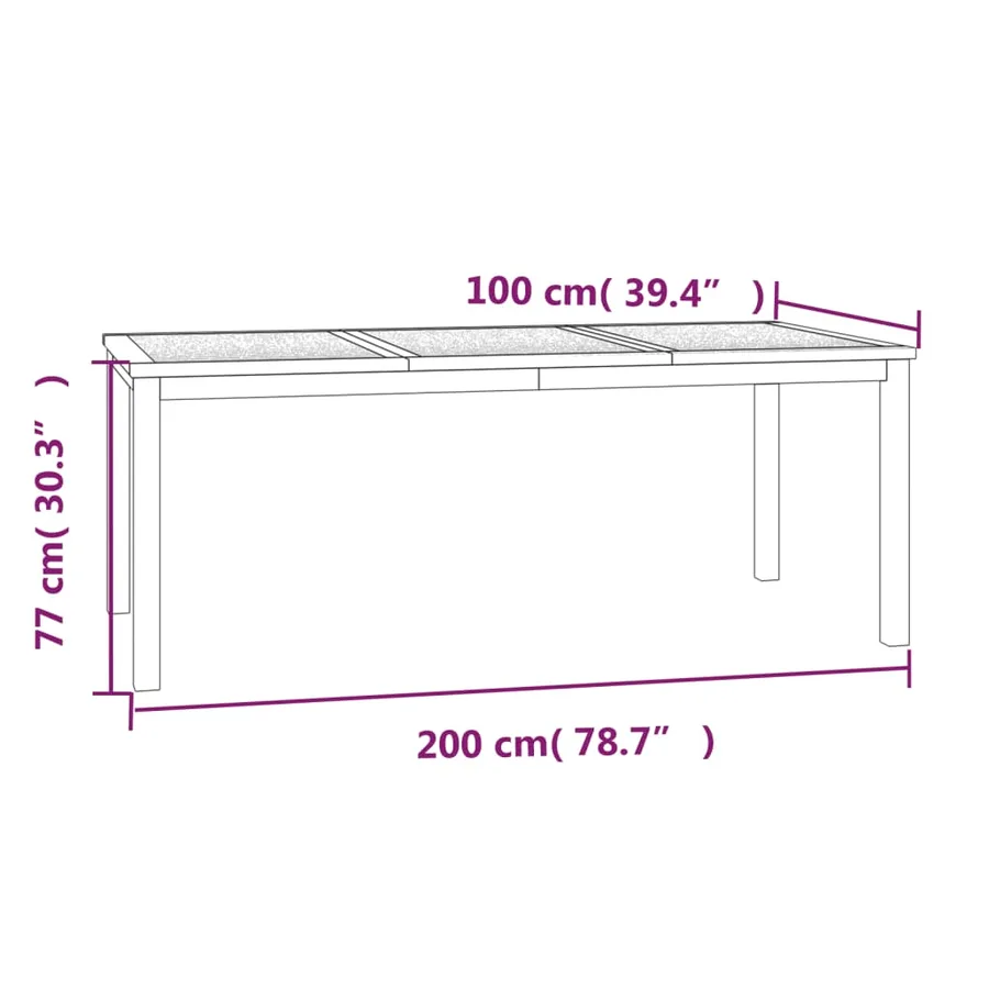 Ensemble à manger de jardin 5pcs Bois de teck massif - 14