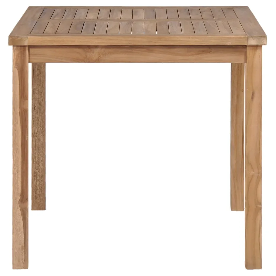 Ensemble de salle à manger de jardin 5 pièces 80 x 80 cm en bois de teck massif - 11