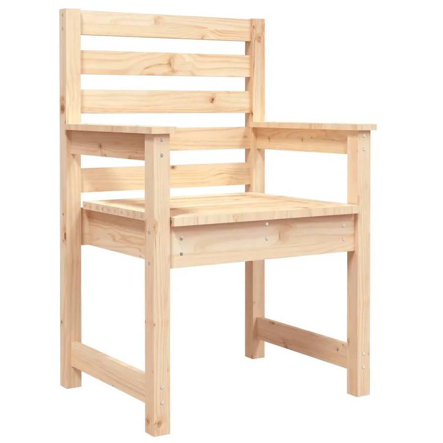 Chaises de jardin lot de 2 60x48x91 cm bois massif de pin - 5