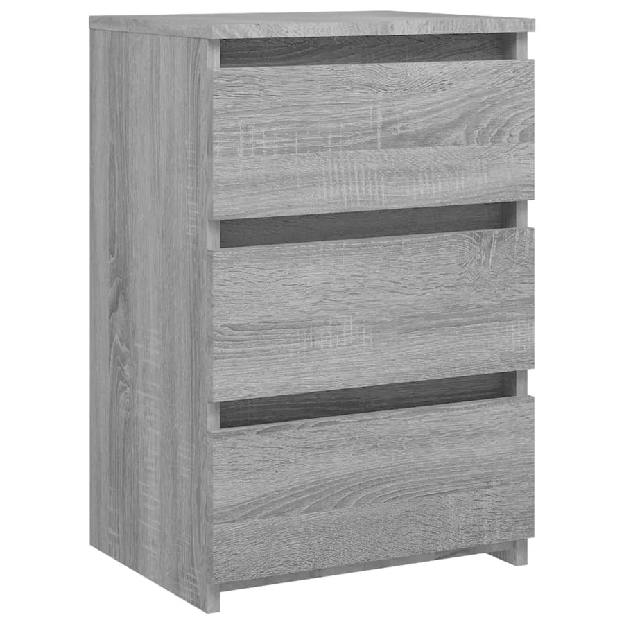 Table de chevet Sonoma gris 40x35x62,5 cm Bois d'ingénierie - 2