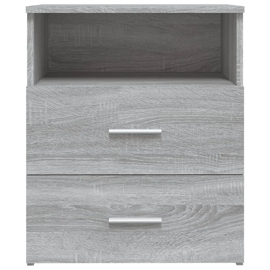 Table de chevet Sonoma gris 50x32x60 cm - 4