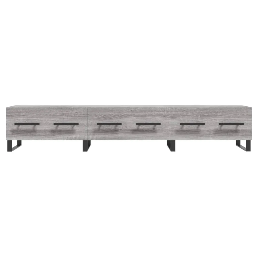 Meuble TV sonoma gris 150x36x30 cm bois d'ingénierie - 5