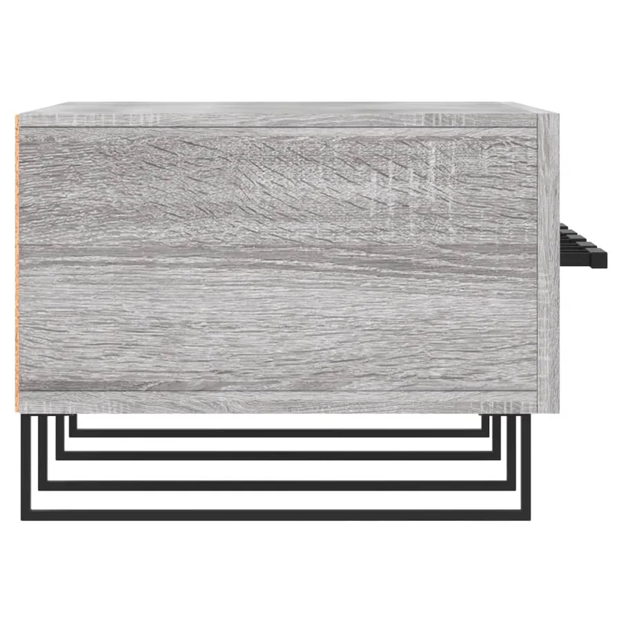 Meuble TV sonoma gris 150x36x30 cm bois d'ingénierie - 7