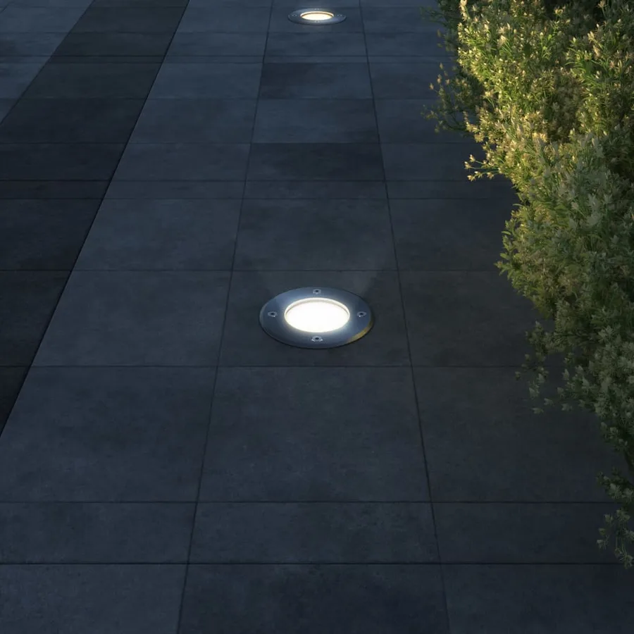 3 pcs Lampes encastrables au sol d'extérieur Rond - 7