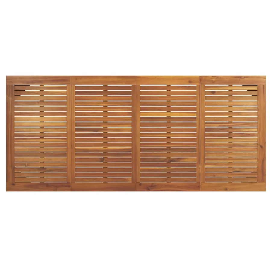 Table de jardin avec pieds épingle à cheveux 200x90x75 acacia - 5