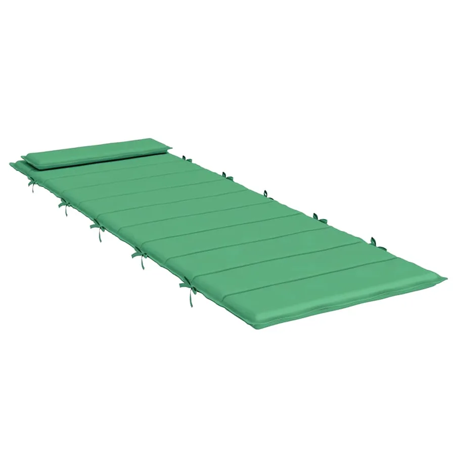 Coussin de chaise longue vert 180x60x4 cm tissu oxford - 4