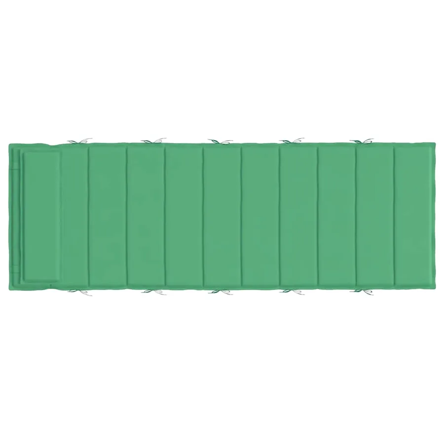 Coussin de chaise longue vert 180x60x4 cm tissu oxford - 5
