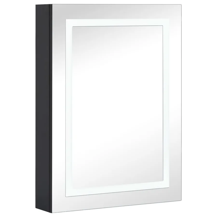 Armoire de salle de bain à miroir LED 50x13x70 cm - 2