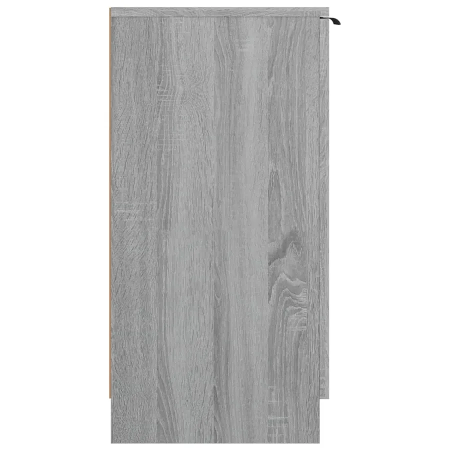 Meuble à chaussures Sonoma gris 59x35x70 cm Bois d'ingénierie - 4