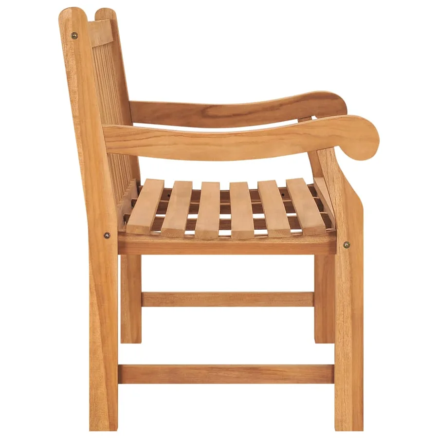 Banc de jardin 114 cm bois de teck solide - 4