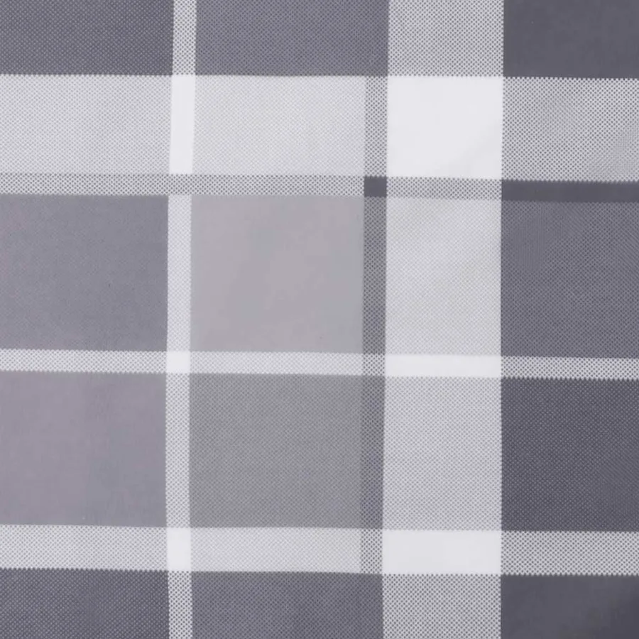 Coussins de palette lot de 5 motif à carreaux gris tissu - 8