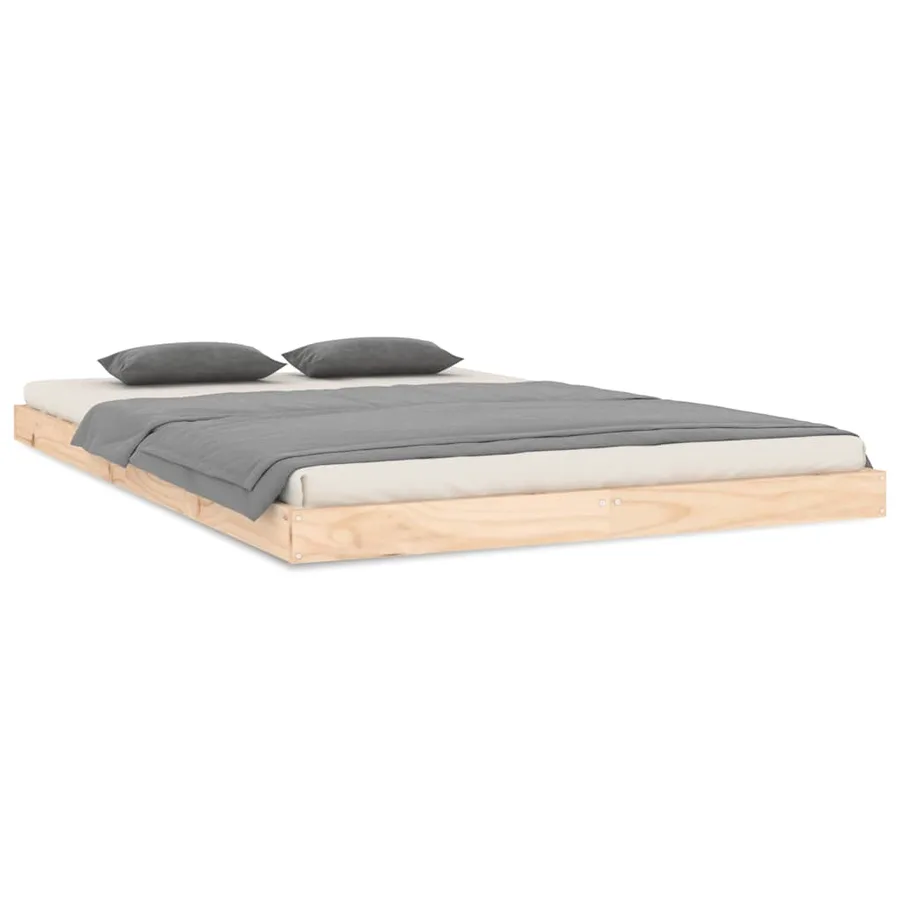 Cadre de lit sans matelas 120x200 cm bois de pin massif - 2