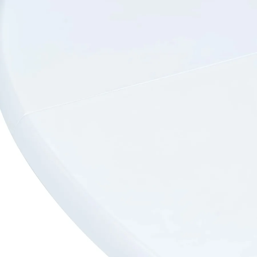 Ensemble de salle à manger 5 pcs Bois d'hévéa Blanc - 9