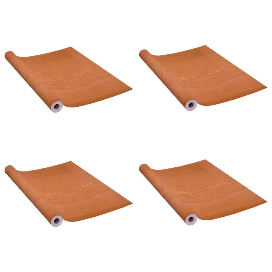 Films autoadhésifs pour portes 4 pcs Chêne clair 210x90 cm PVC - 2