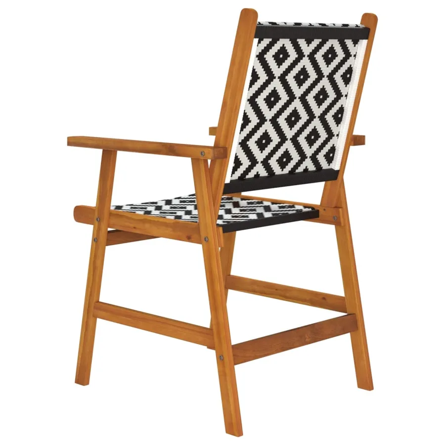 Chaises de jardin 6 pcs en bois d'acacia massif - 6