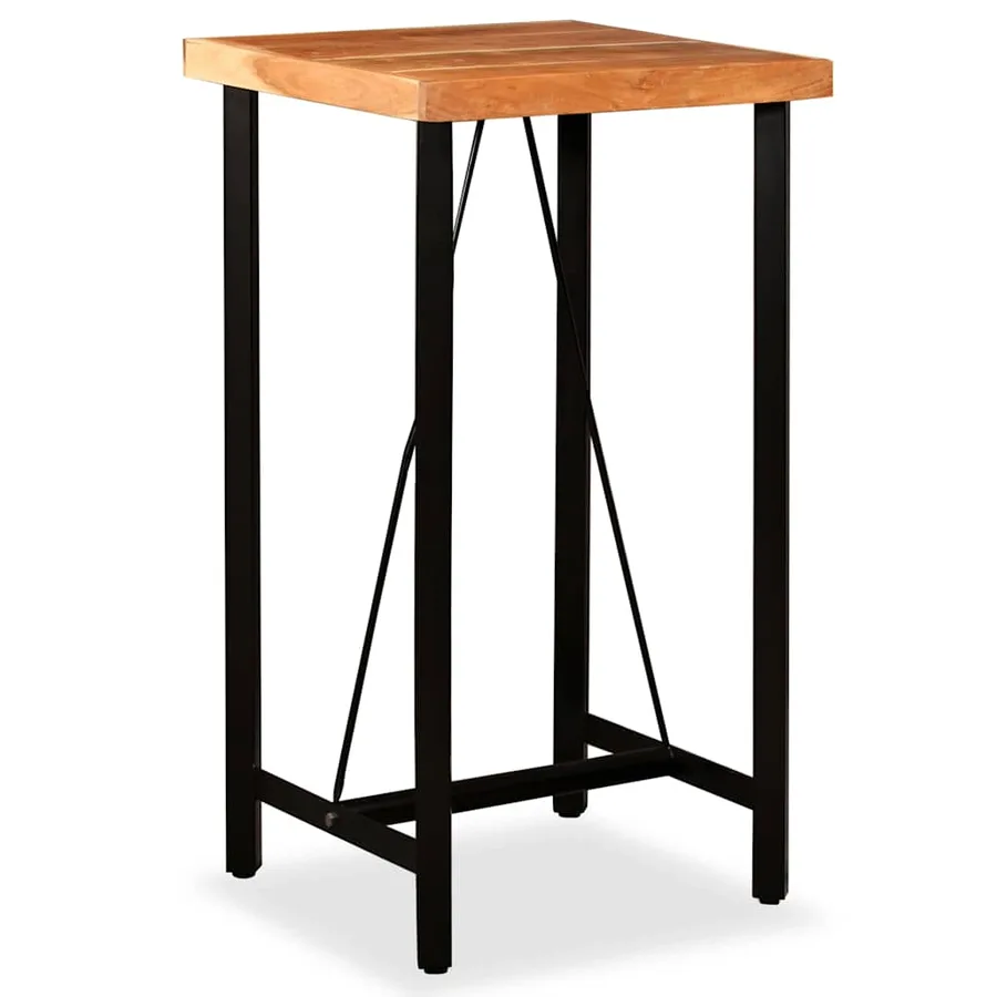 Table de bar Bois massif d'acacia 60x60x107 cm - 13